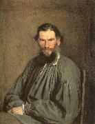 Kramskoy, Ivan Nikolaevich Portrait of the Writer Leo Tolstoy Spain oil painting reproduction